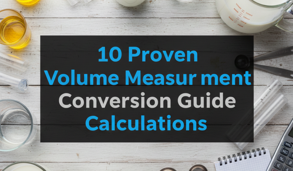 10 Proven Volume Measurement Conversion Guide Calculations