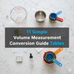 11 Simple Volume Measurement Conversion Guide Tables