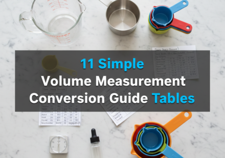 11 Simple Volume Measurement Conversion Guide Tables