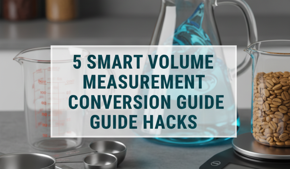 5 Smart Volume Measurement Conversion Guide Hacks