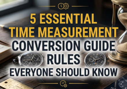 5 Essential Time Measurement Conversion Guide Rules Everyone Should Know