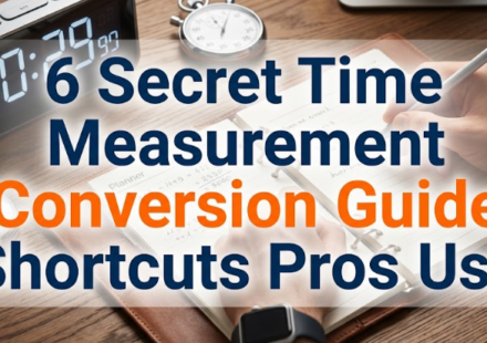 6 Secret Time Measurement Conversion Guide Shortcuts Pros Use