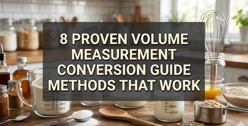 8 Proven Volume Measurement Conversion Guide Methods That Work